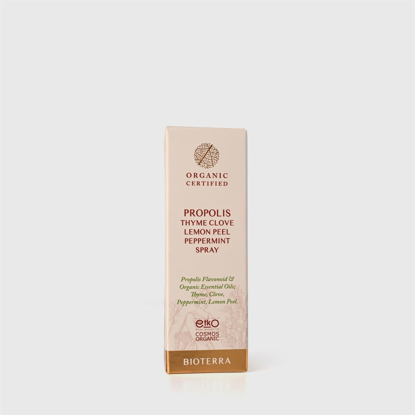 Bioterra Organic Propolis, Thyme, and Clove Throat Spray