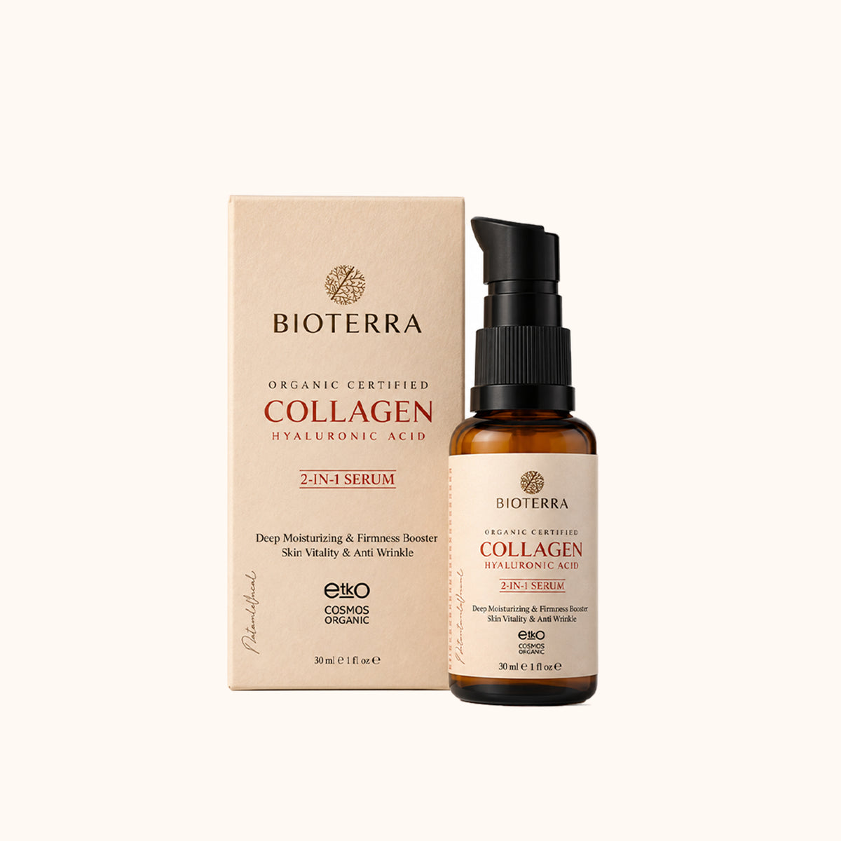 Bioterra Organic Collagen & Hyaluronic Acid Serum
